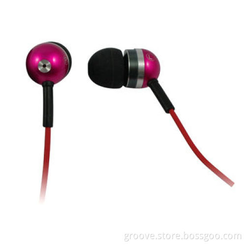 High quality metal earphones, various colors available, fashionable shape